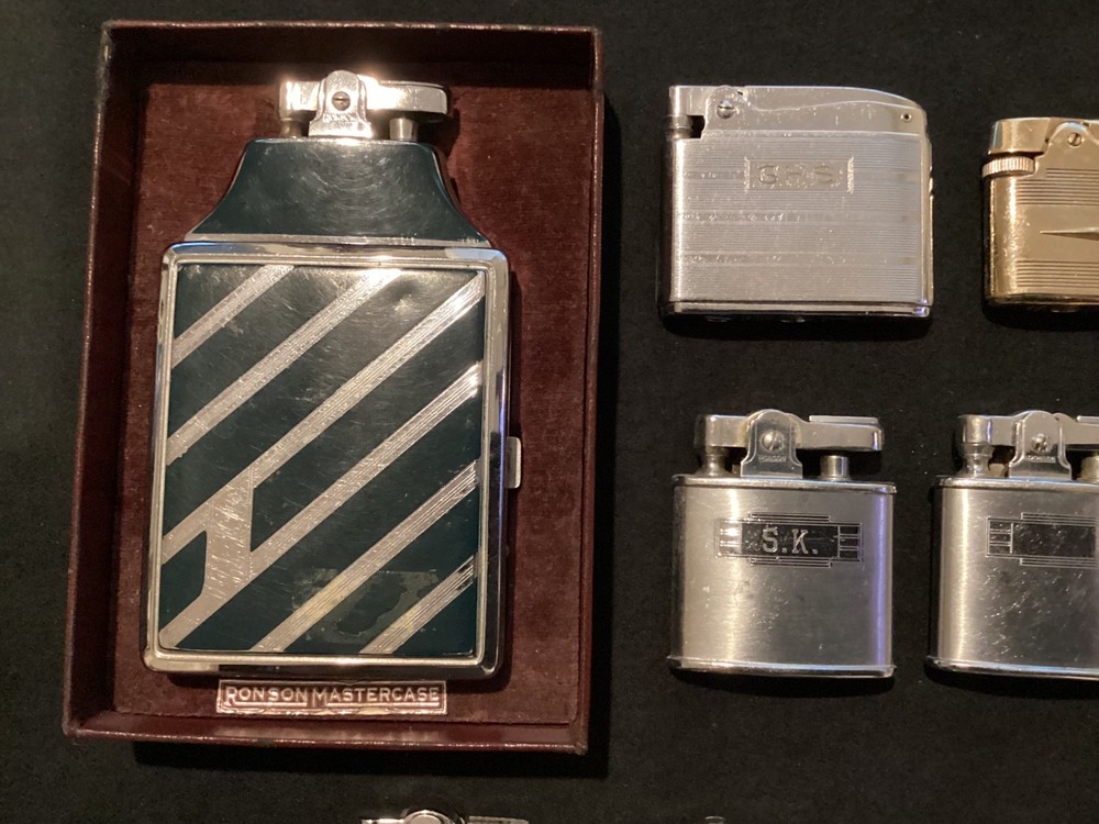 THIRTEEN RONSON LIGHTERS IN VERY GOOD CONDITION