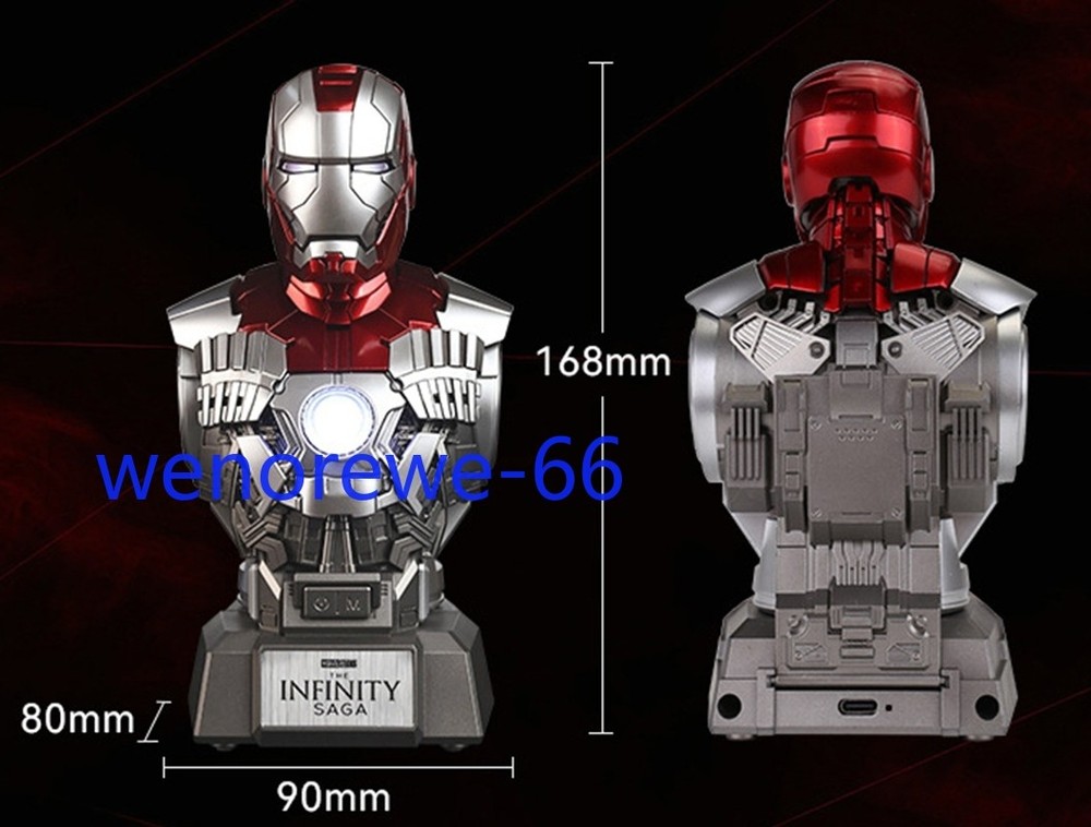 US!!! Iron Man MK5 Decompression Chest Statue Bluetooth Speaker Killerbody Gifts