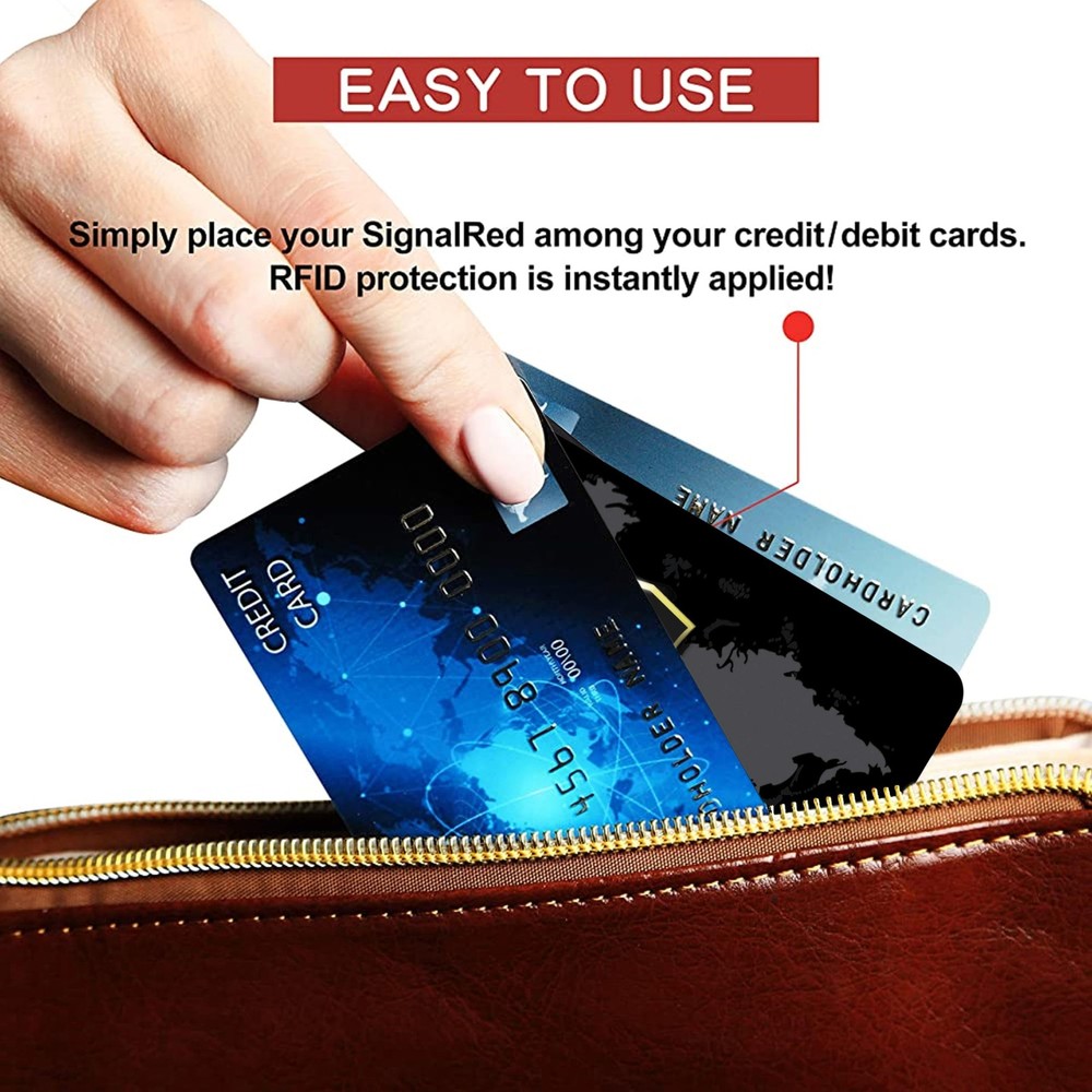 SaiTech IT 5 Pack RFID Blocking Card NFC Contactless 5 Black, Black