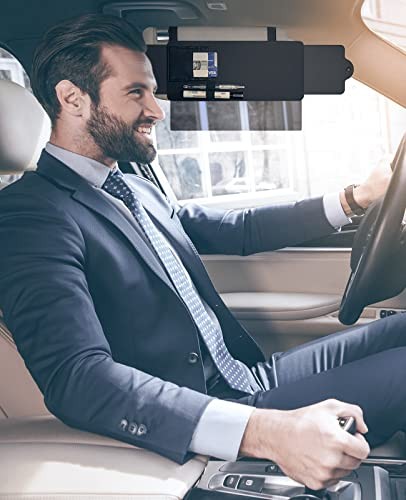 Polarized Sun Visor Sunshade Extender for Car with Polycarbonate Lens,