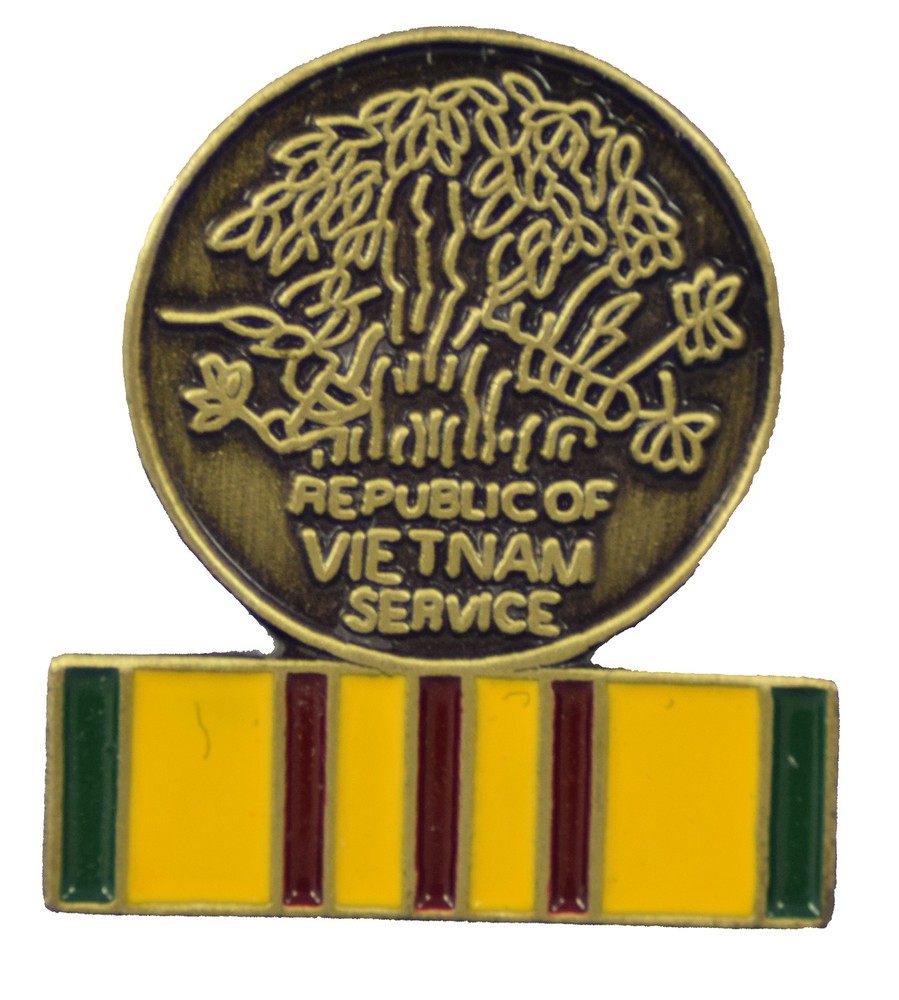 VIETNAM SERVICE MEDAL HAT PIN
