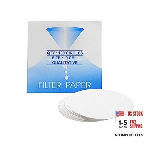 Labs Premium Qualitative Filter Paper, 9cm Dia., Medium Speed (85 GSM), 10μ