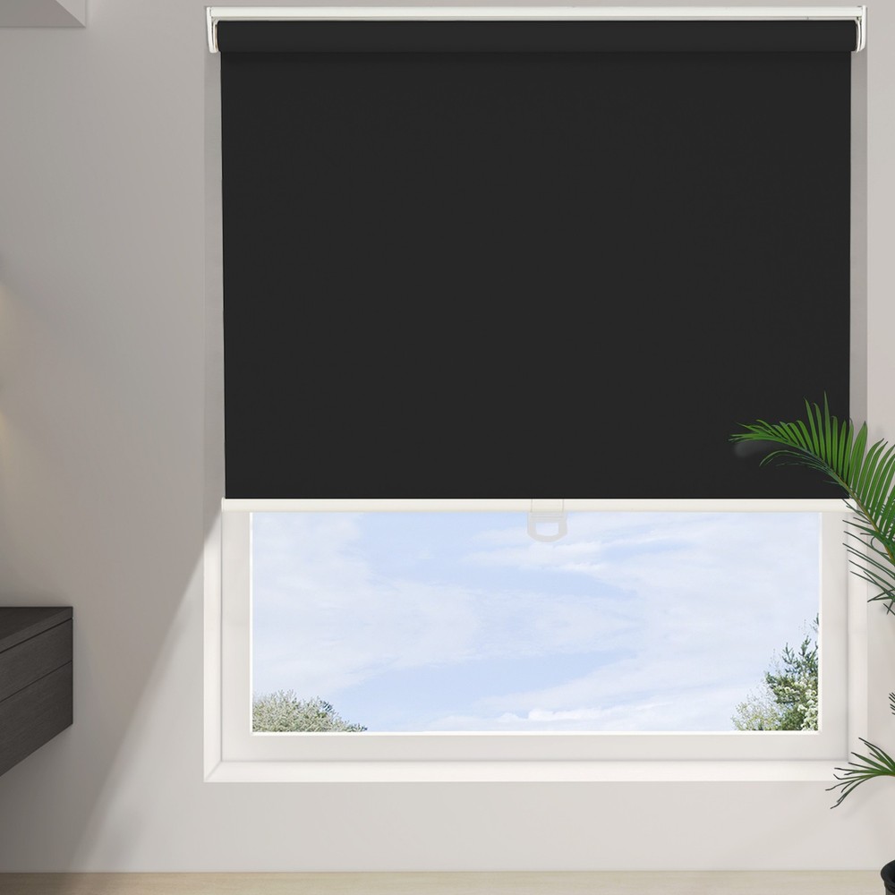 Changshade Cordless Roller Shade Fabric Window Blind For Light Blocking Blackout