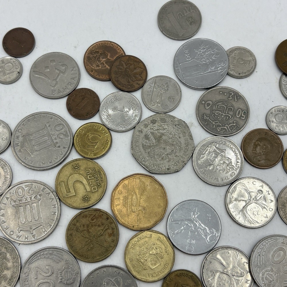 Foreign Coin Lot Mixed Coins Different Years and Multiple Countries