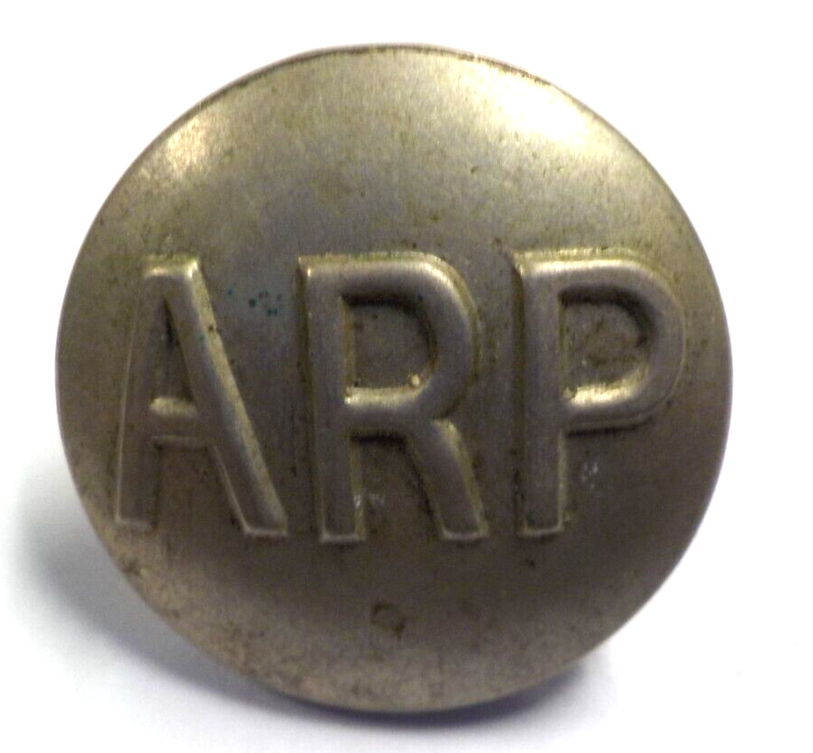 WW2 "ARP" Air Raid Precautions Uniform Button