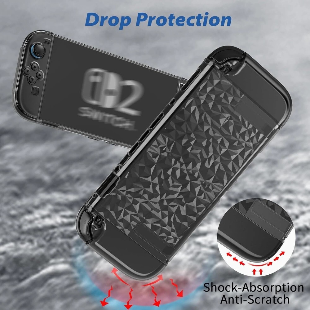for Nintendo Switch 2 Waterproof Case Dockable Protector Case Film Grip Cover
