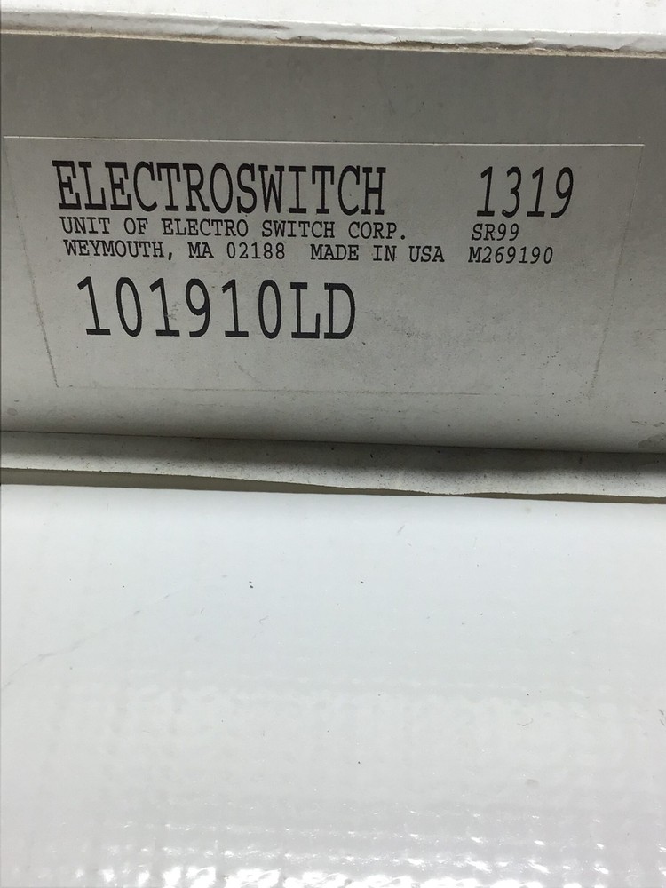 Electro Switch 101910LD 1319 4-Position Rotary Switch Series 101
