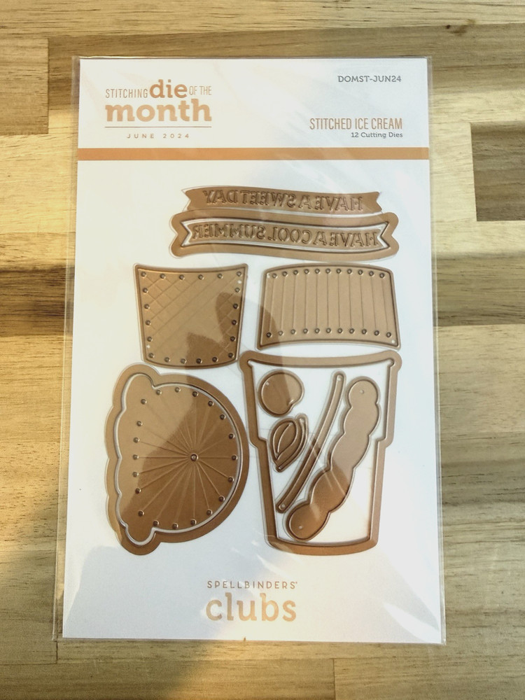 Spellbinders - Stitched Ice Cream - DOMST-JUN24