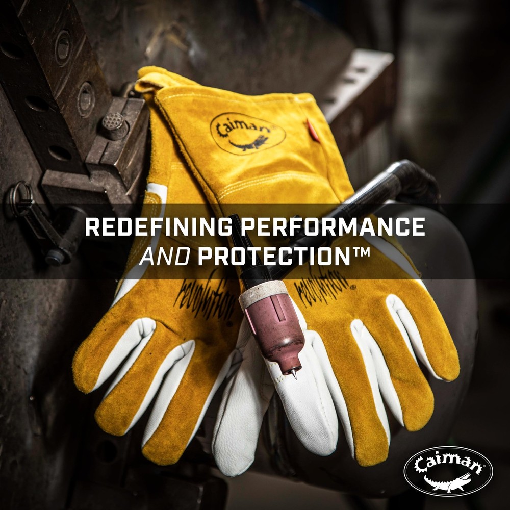 Premium Goat Grain TIG/Multi-Task Welding Gloves, Split Cowhide Back, 4-Inch ...