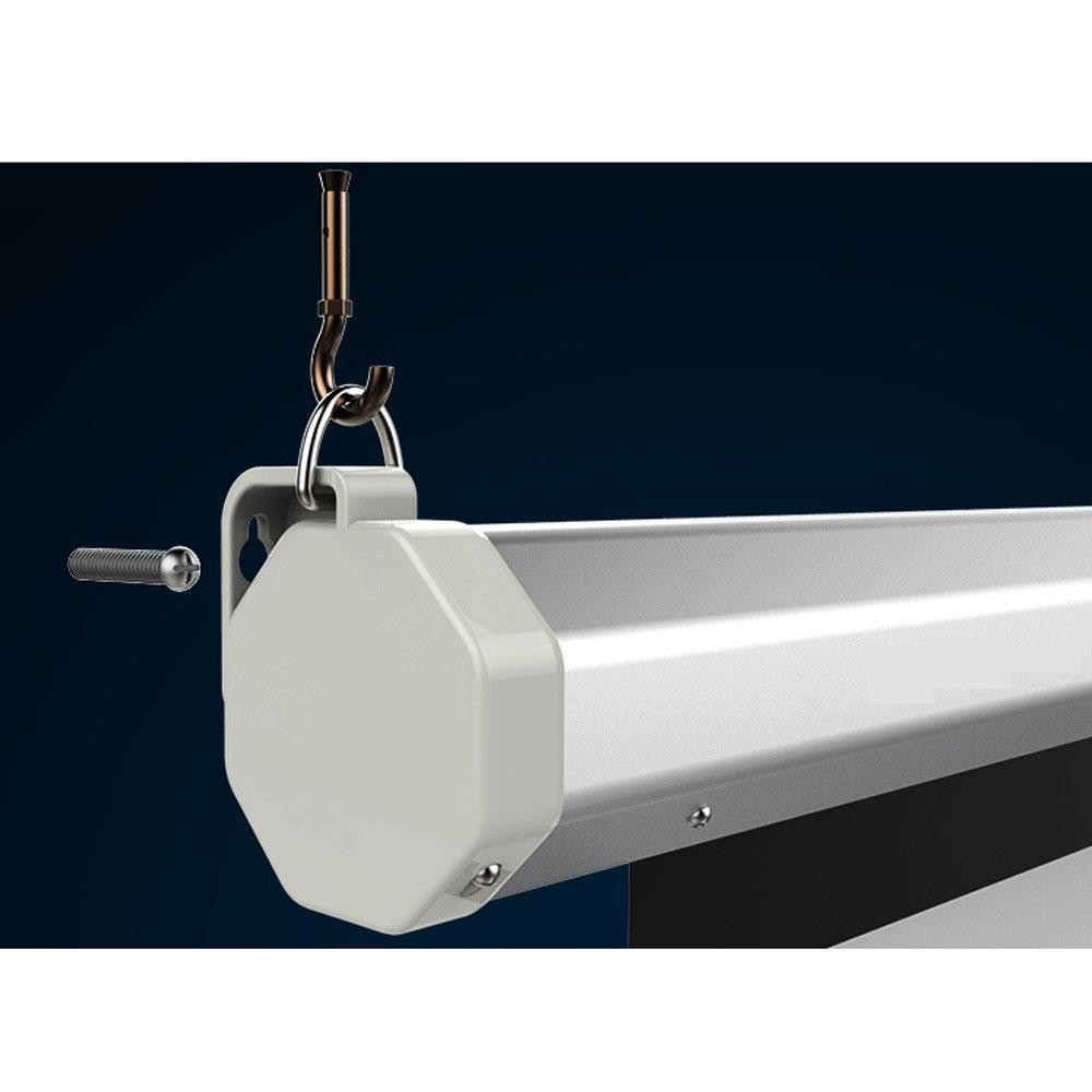 100" 4:3 Motorized Projector Screen Dual Wall Ceiling Installation Design Home