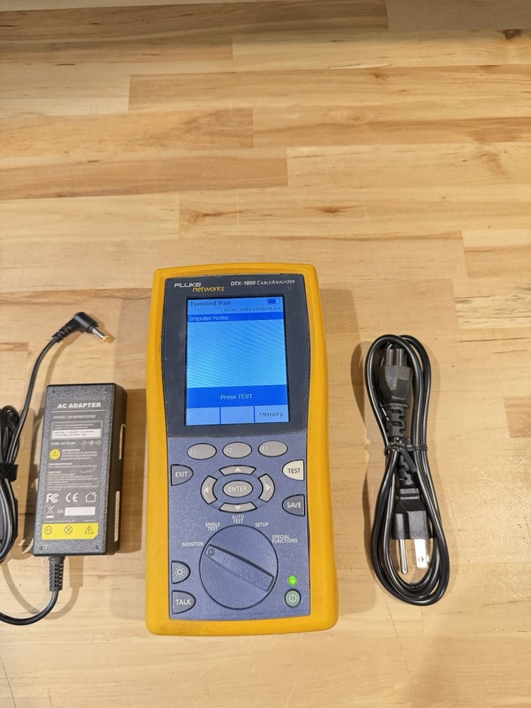 FLUKE NETWORKS DTX-1800 MAINFRAME & W/ CHARGER (TESTED)