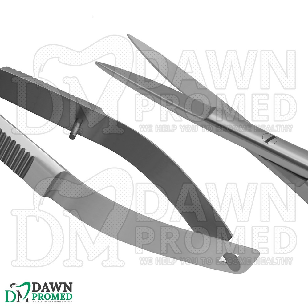 3 Pcs Micro Iris Scissors 4.5" STR, CVD & ANG Ophthalmic & Lab Instruments Set