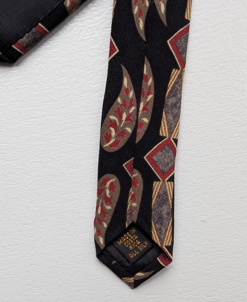 Vintage Bill Blass Geometric Silk Tie