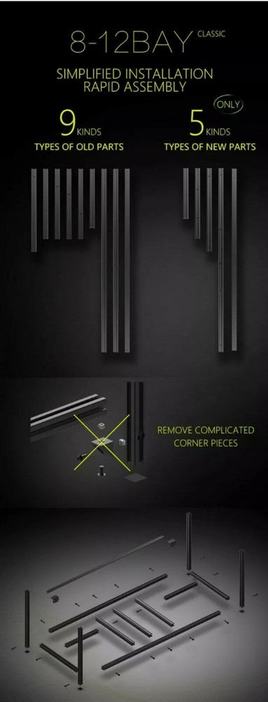 🇺🇸 USA Veddha 8 / 12 GPU Miner NEW VERSION frame Stackable Frame- NO FANS