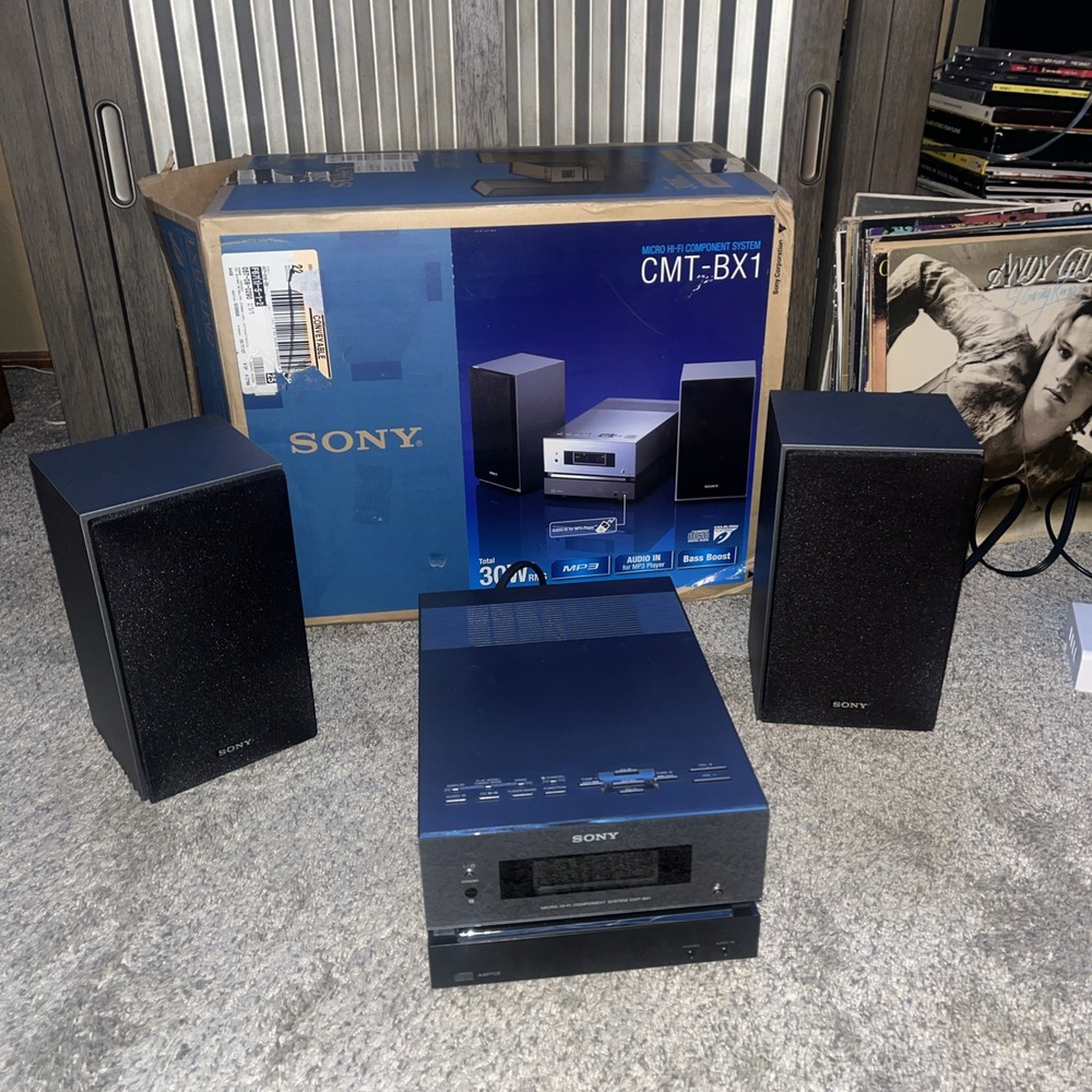 Sony CMT-BX1 Micro Hi-Fi Component System CD Player, AM/FM Display Unit  READ