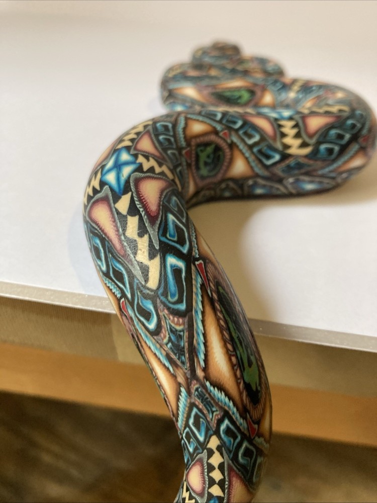 POLYMER CLAY SNAKE SCULPTURE