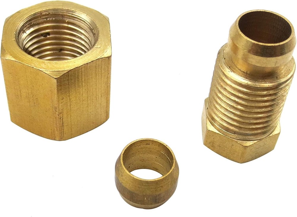 0.24" Aluminum Tubing with Olive Fittings for Gas Water Heater - 1m