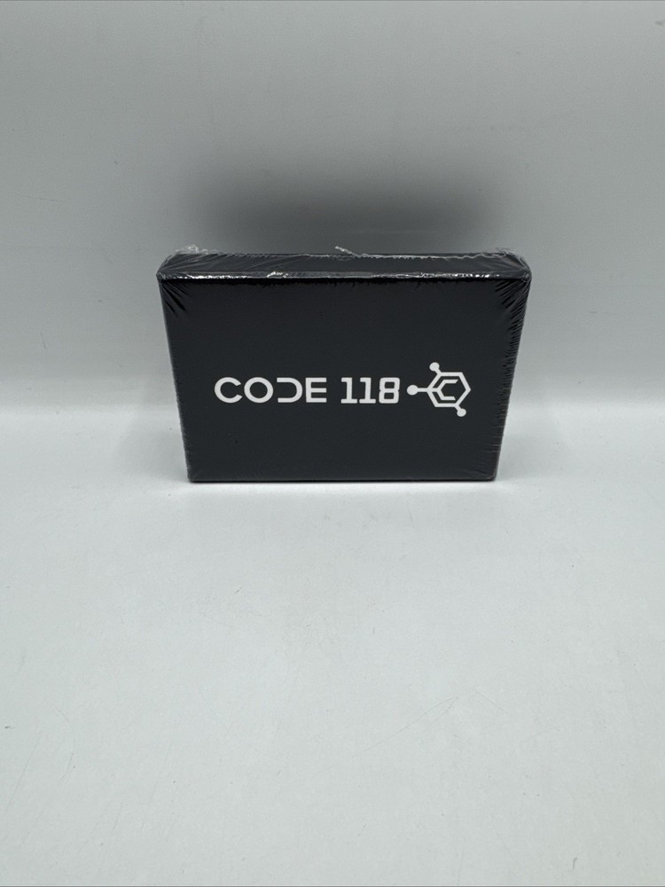 CODE 118 Smart Wallet Minimalist RFID Blocking Card Ejection TOPOGRAPHIC BLACK