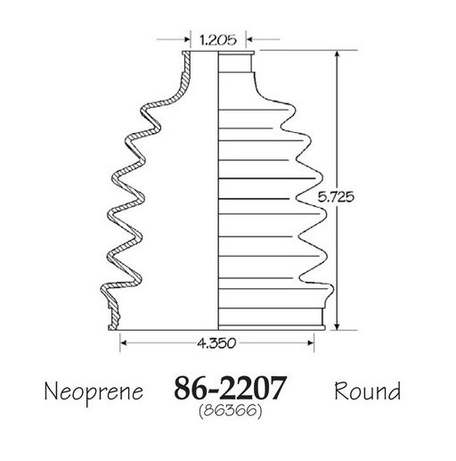 Front Inner & Outer CV Axle Boot Kit for Hummer H2 2003-2009 EMPI
