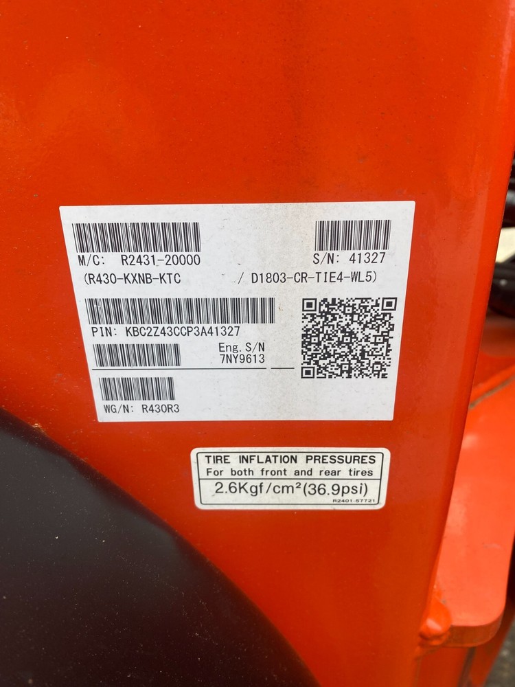 KUBOTA R430 WHEEL LOADER