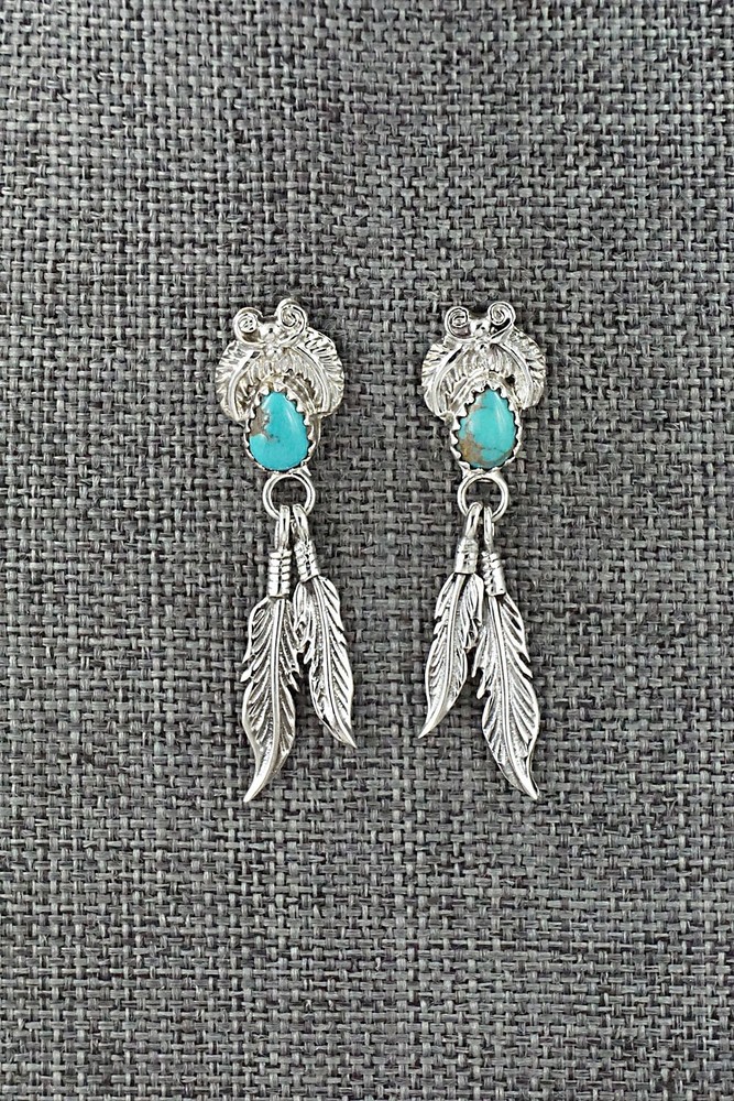 Turquoise and Sterling Silver Earrings - Sharon McCarthy