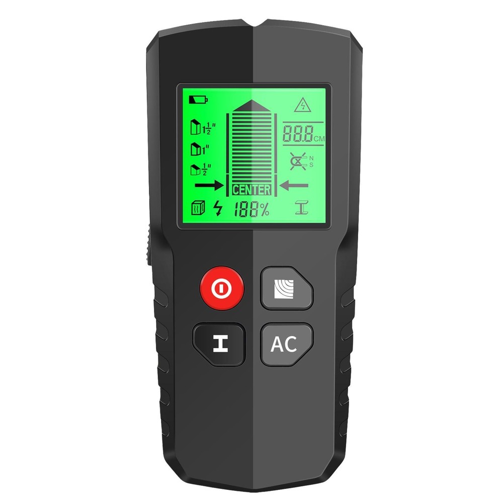 Stud Finder Tool Wall Detector Scanner Distance Measuring Live Wire Detect