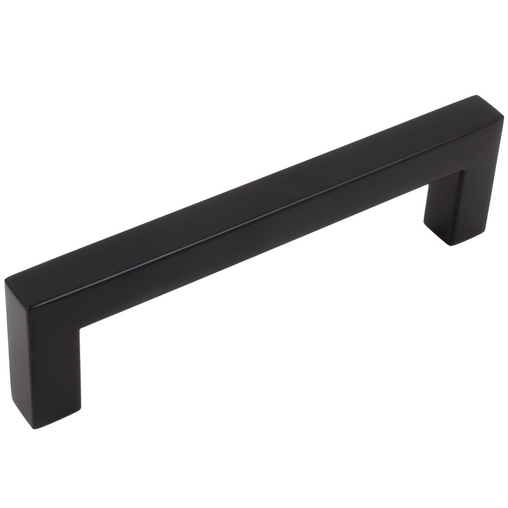 Contemporary Square Cabinet Pull, 96 Millimeters, Stanless Steel Base Material,