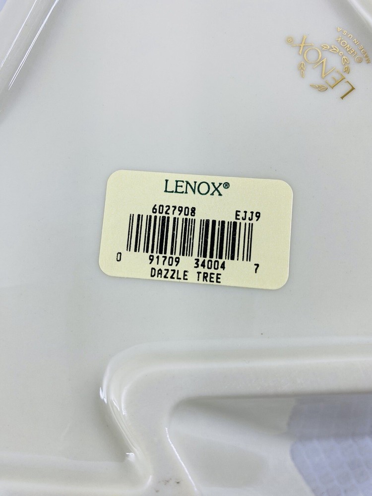 Lenox HOLIDAY DIMMENSIONS Christmas Dazzle Tree DEEP Serving Dish