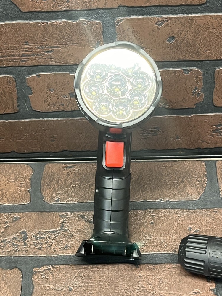 Drill Master 62872 18V Flashlight Work Light and 18V Drill Combo Bare Tool