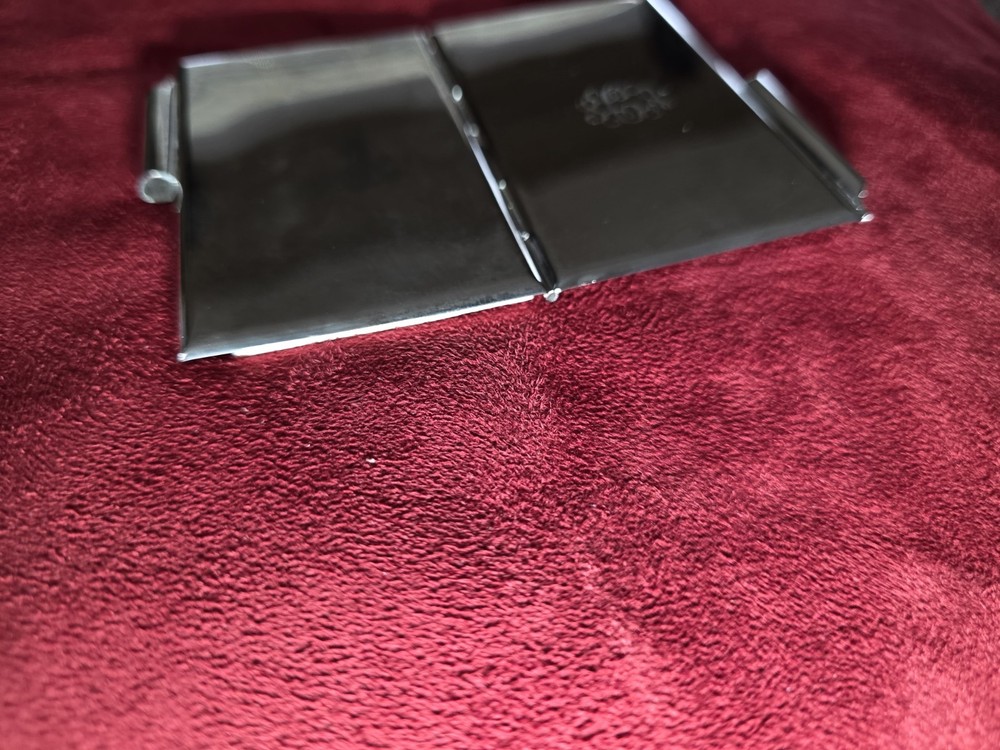 Antique Silver Case with Notepad and Pen