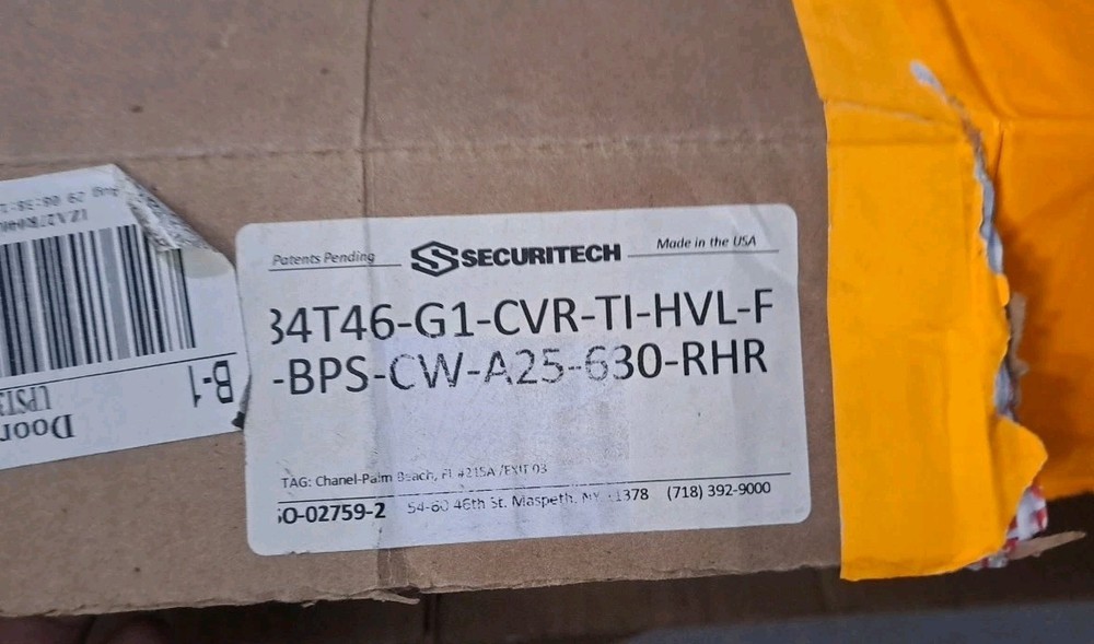 Securitech Locking Mechanism 02759-2