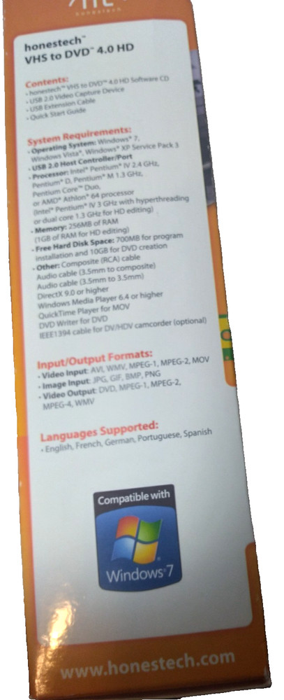 VHS to DVD 4.0 HD Video Conversion Solution by Honestech