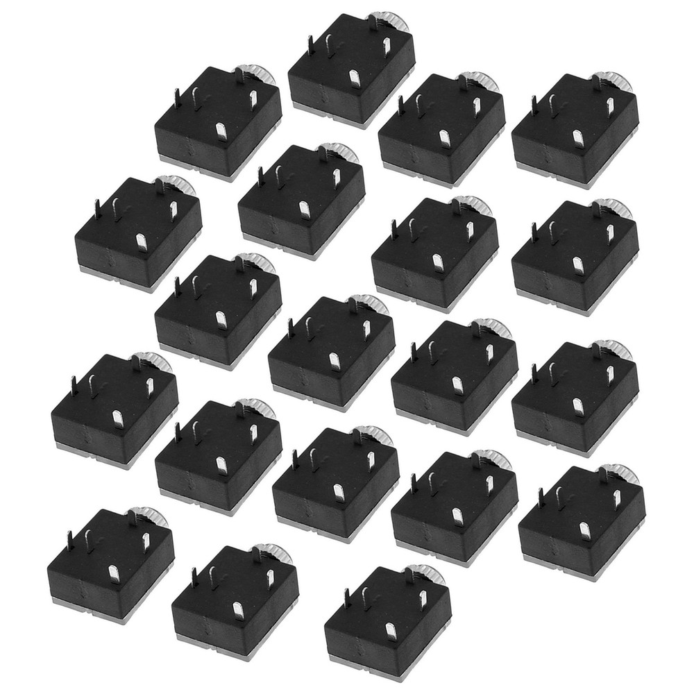 20 Pcs 5 Pin 3.5mm Audio Mono Jack Socket PCB Panel Mount for Headphone