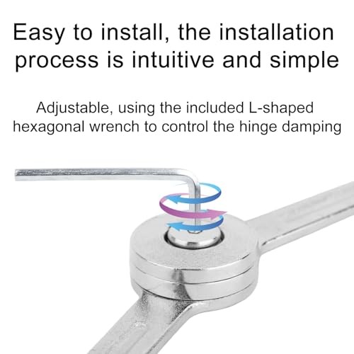 2pcs Chest Hinges, Alloy Lid Support Locking Fixed Hinge Close Quietly Heavy