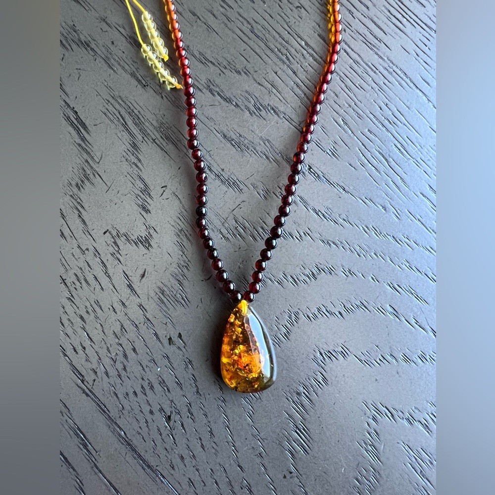 Beautiful amber necklace