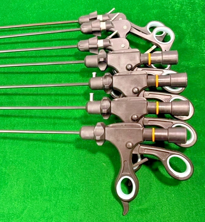 7pc Laparoscopic Monopolar/Bipolar Forceps 5mmx330mm Reusable Instruments