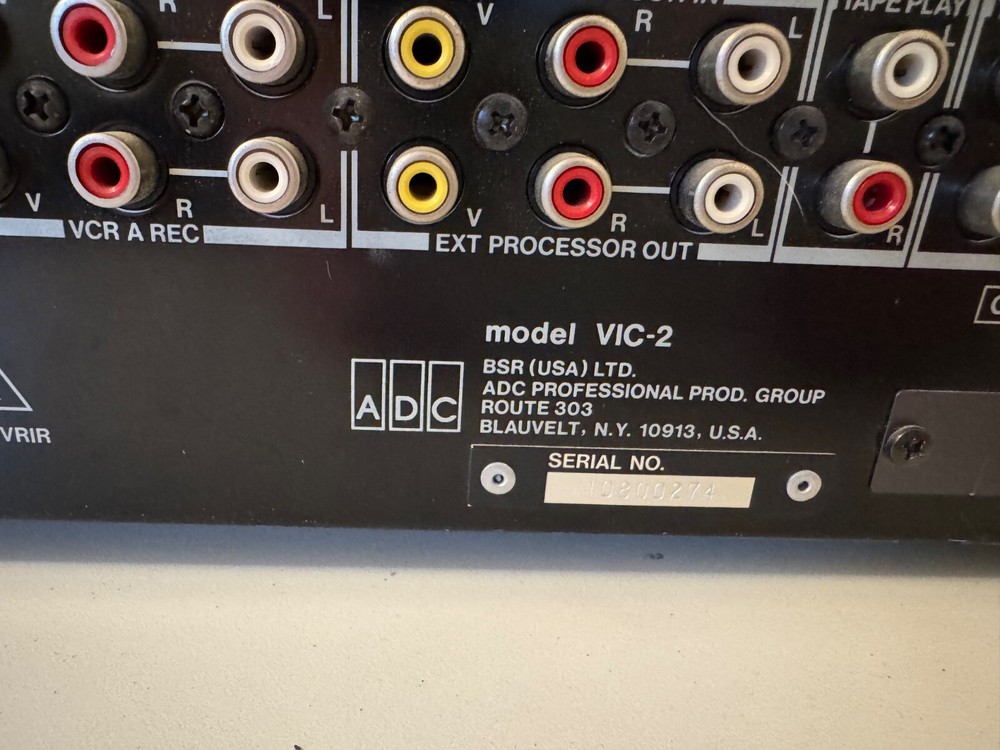 ADC Professional BSR (USA) LTD VIC-2 Visual Procesor / Program Commander