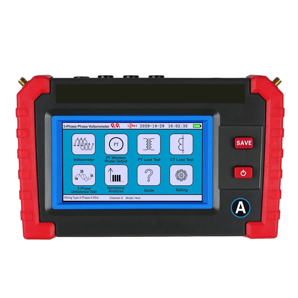 CT Load Tester Wireless Three Phase Digital Phase Voltmeter 0.1Ω～50Ω 20A Φ8mm