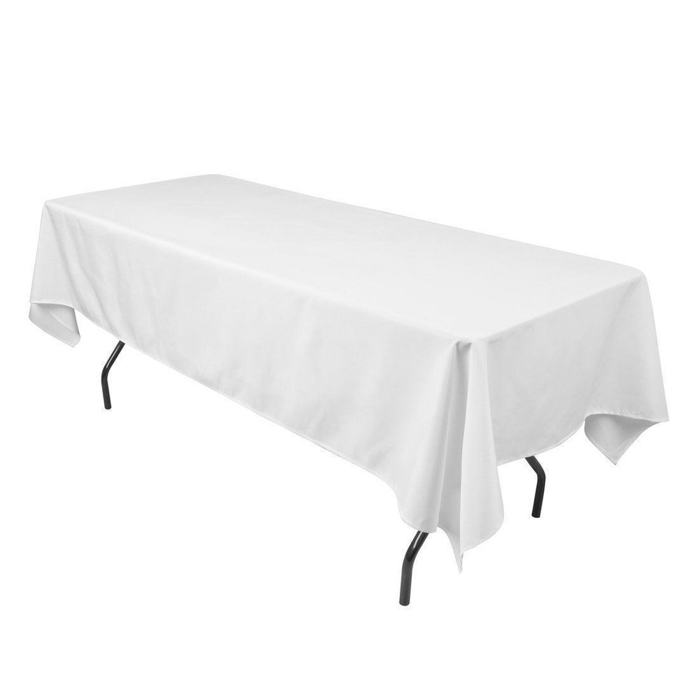 10 pack 60"×102" Seamless 100% Polyester rectangular Tablecloth 25 COLORS Dine