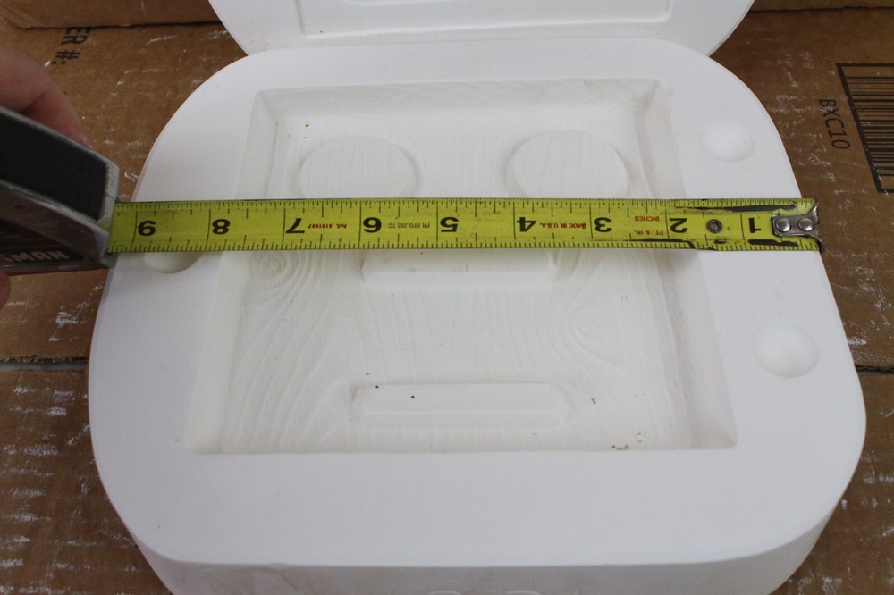 Ceramic Slip 2 Piece Mold Wood Grain Base Kimple Cast Casting
