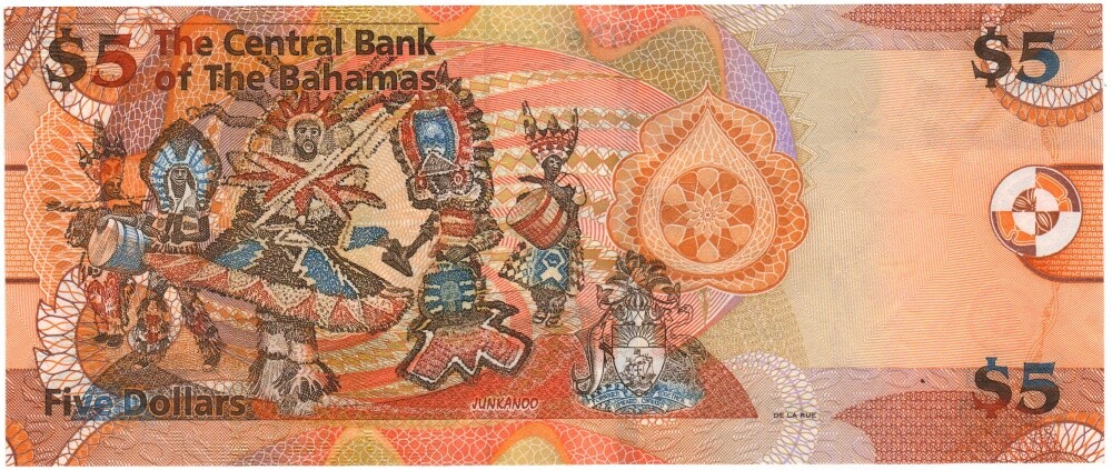 Bahamas 5 Dollars 2007 UNC (P72a)