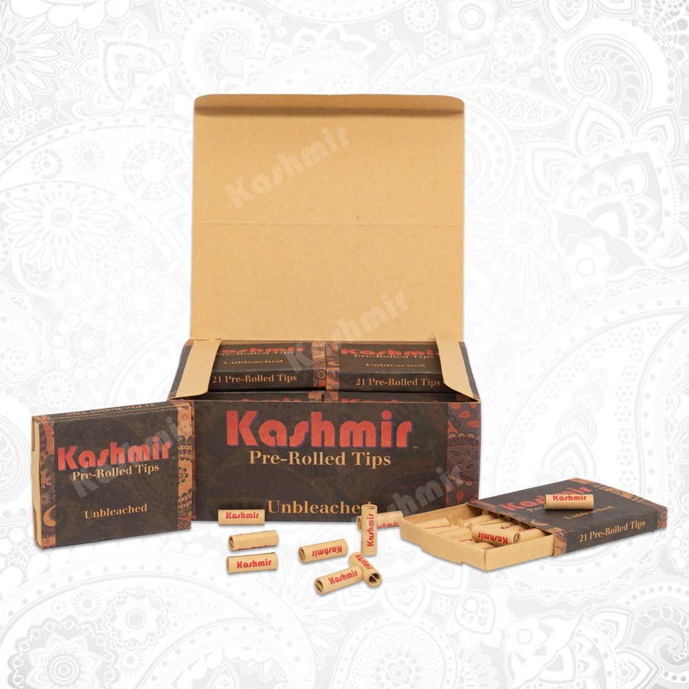 Filter Tips Unbleached Pre Rolled Filter Tips 20 Packs - 21CT each Rolling Tips