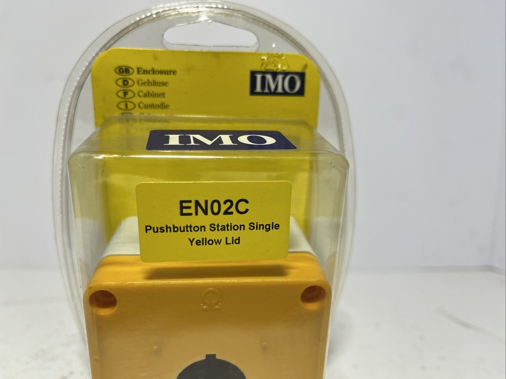 IMO Pacific EN02C Pushbutton enclosure, 1 hole, grey yellow