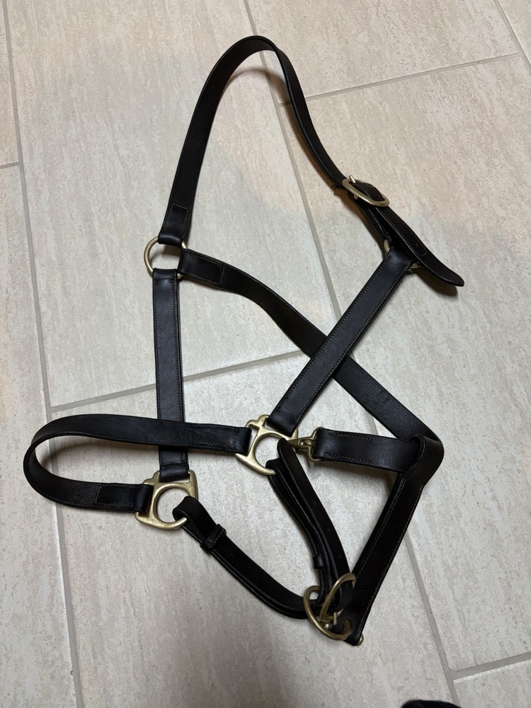Brown Leather Halter Size XL