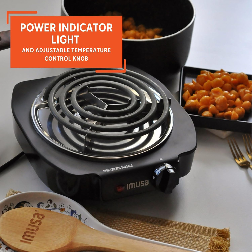 Single Electric Burner, Black