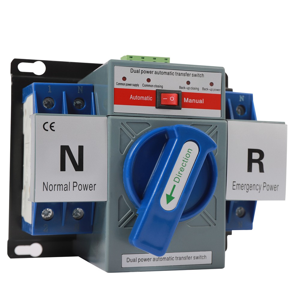 2P Mini Switch Automatic Dual Power Transfer Switch Conversion Switch Self Cast