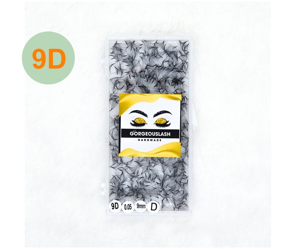 Mega 9D Lashes. 1000 Premade Volume Fans. Eyelash extensions, Handmade!