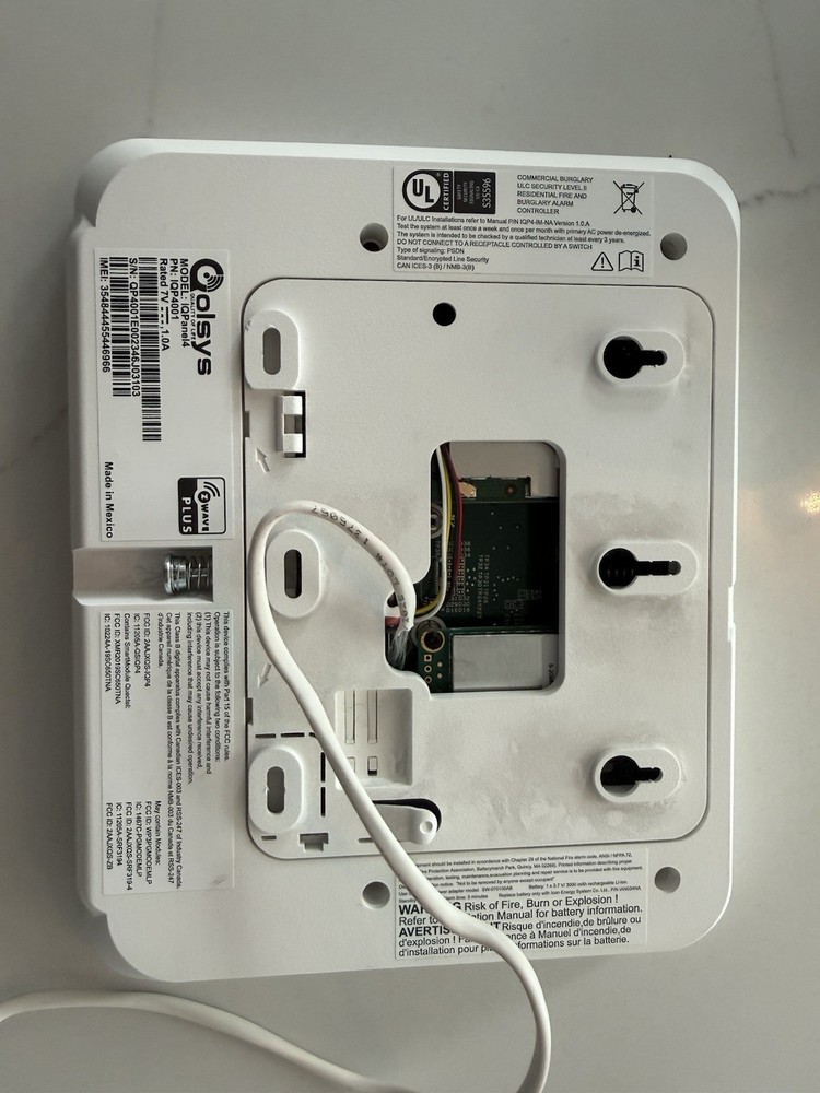 Qolsys IQ Smart Home Security System 4-Wireless Touch Screen Alarm Panel