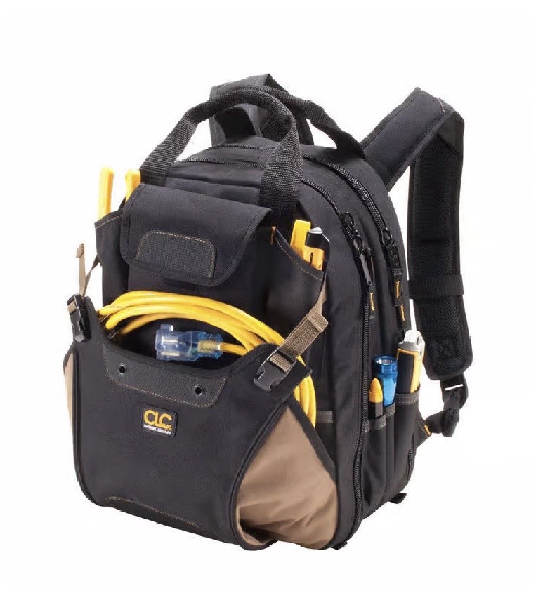 Custom Leather Craft Toolworks 1134 Deluxe Tool Backpack; 44 Pocket - EUC