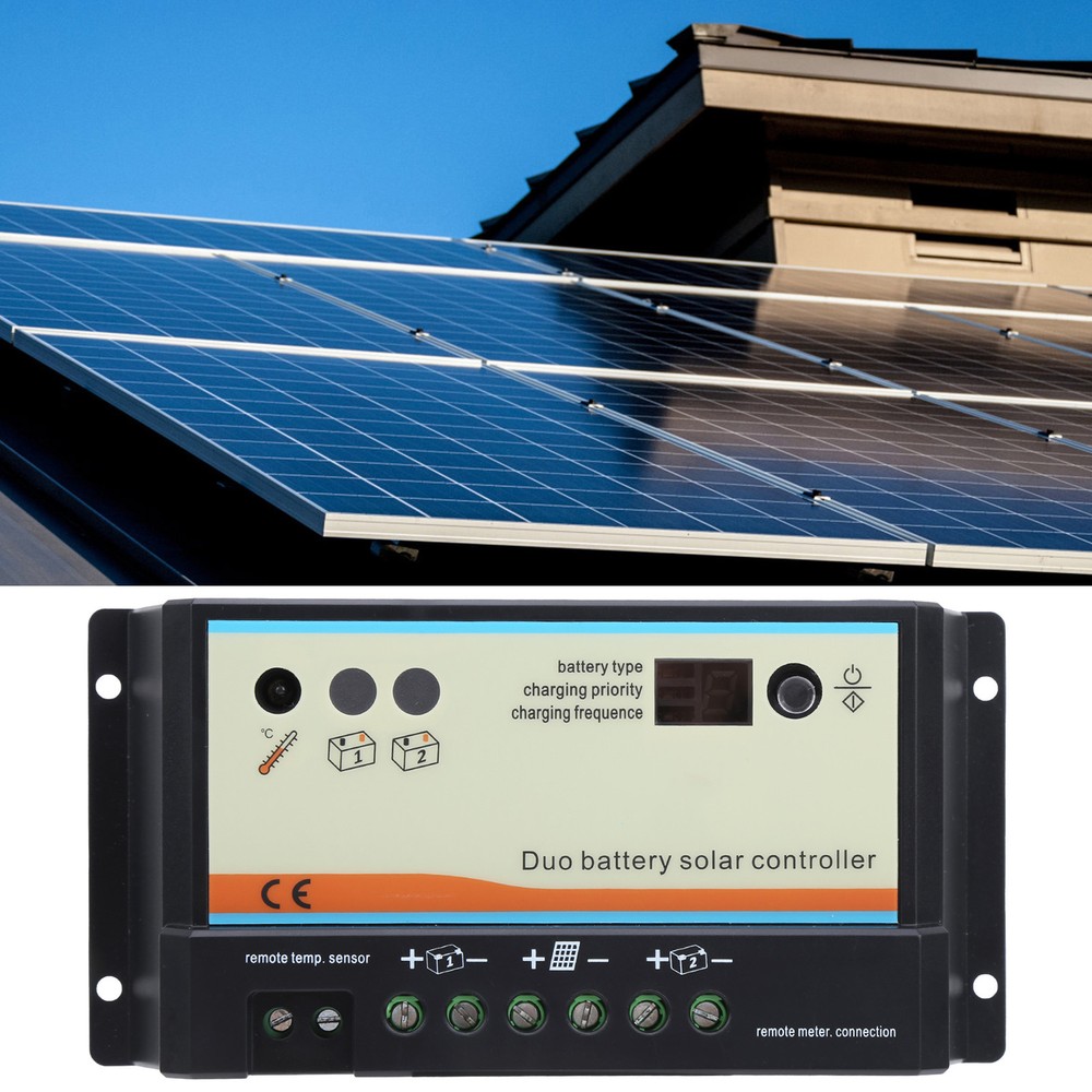 Solar Controller Plastic Battery RV Charging 8-Pin 12/24VDC(DB-20A) Part
